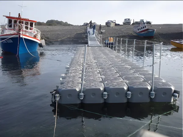 Service dock for a farming center